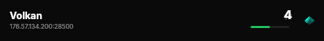 Volkan live status badge