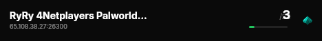 RyRy 4Netplayers Palworld Server live status badge