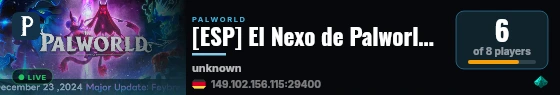 [ESP] El Nexo de Palworld [Privado] live status badge