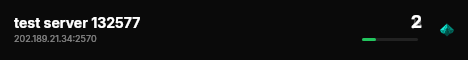 test server 132577 live status badge