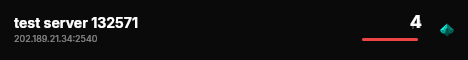 test server 132571 live status badge