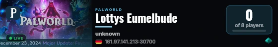 Lottys Eumelbude live status badge