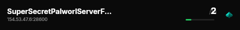 SuperSecretPalworlServerForSuperCoolPeople live status badge