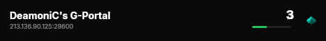 DeamoniC's G-Portal live status badge