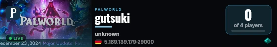 gutsuki live status badge