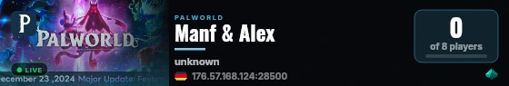 Manf & Alex live status badge