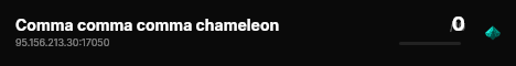 Comma comma comma chameleon live status badge