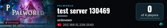 test server 130469 live status badge