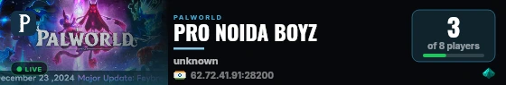 PRO NOIDA BOYZ live status badge