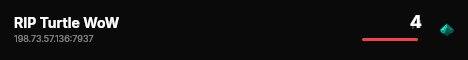 RIP Turtle WoW live status badge