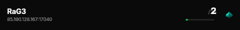 RaG3 live status badge
