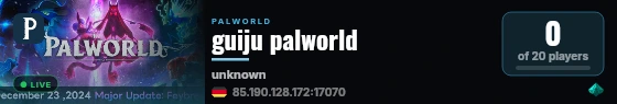 guiju palworld live status badge