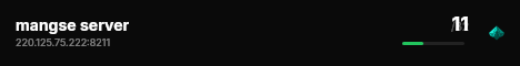 mangse server live status badge