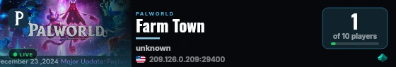 Farm Town live status badge