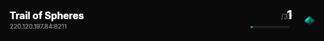 Trail of Spheres live status badge