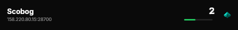 Scobog live status badge