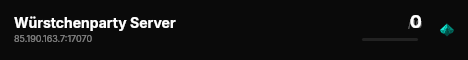 Würstchenparty Server live status badge