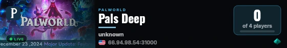 Pals Deep live status badge