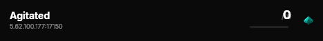 Agitated live status badge