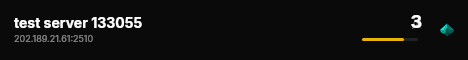 test server 133055 live status badge