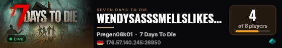 WENDYSASSSMELLSLIKESTANK live status badge