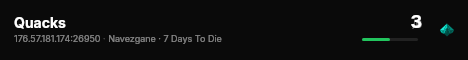 Quacks live status badge