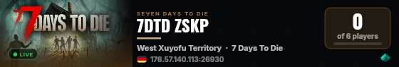 7DTD ZSKP live status badge