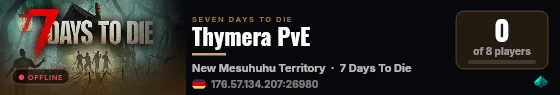 Thymera PvE live status badge