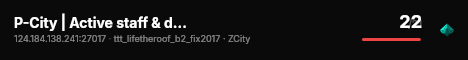 P-City | Active staff & development! | discord.gg/pgrad live status badge