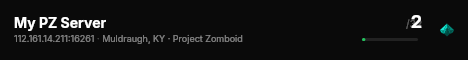 My PZ Server live status badge