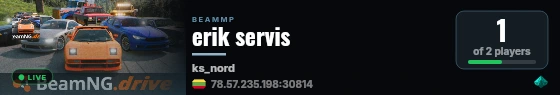 erik servis live status badge