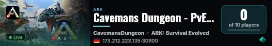 Cavemans Dungeon - PvE Hard - (v358.24) live status badge