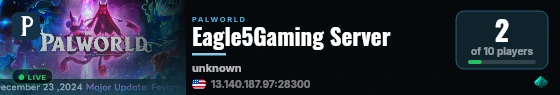 Eagle5Gaming Server live status badge
