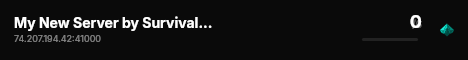 My New Server by SurvivalServers.com live status badge