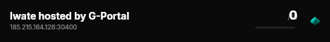 Iwate hosted by G-Portal live status badge