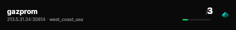 gazprom live status badge