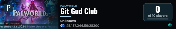 Git Gud Club live status badge