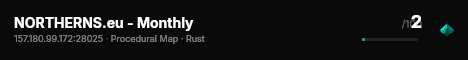 NORTHERNS.eu - Monthly live status badge