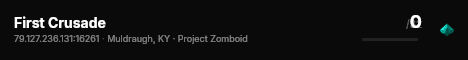 First Crusade live status badge