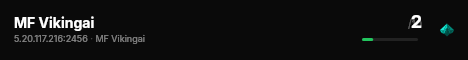 MF Vikingai live status badge