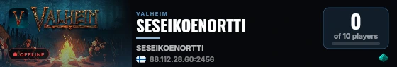SESEIKOENORTTI live status badge