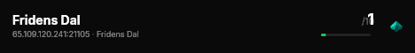 Fridens Dal live status badge