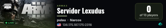 Servidor Lexudus live status badge