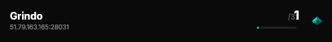 Grindo live status badge