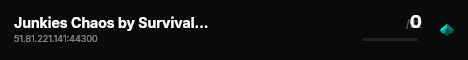 Junkies Chaos by SurvivalServers.com live status badge