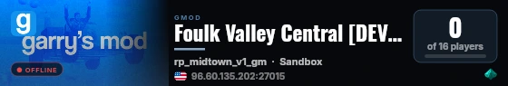 Foulk Valley Central [DEV STAGE #2] live status badge