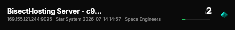 BisectHosting Server - c98fe4db live status badge