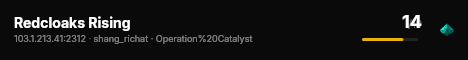 Redcloaks Rising live status badge
