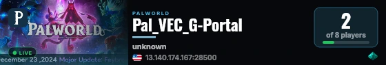 Pal_VEC_G-Portal live status badge