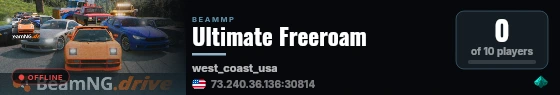Ultimate Freeroam live status badge